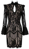 Black Lace Mini Dress