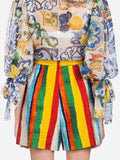Stripe Jacquard Shorts