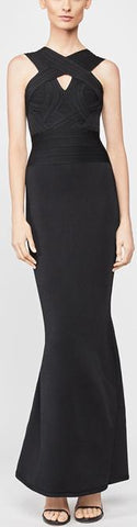 Geometric Bustier Gown