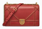 Diorama Bag in Studded Leather - Blue or Red