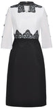 Lace-Detailed Embellished Dress