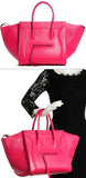 Grained Calfskin Medium Phantom Luggage, Fuchsia - DESIGNER INSPIRED FASHIONS