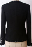 Black Woven Tweed Jacket