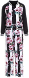 Floral Striped Jacket & Pant Set