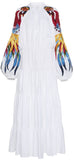 Printed-Sleeve Maxi Dress | DESIGNER INSPIRED FASHIONS