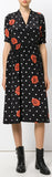 Rose Polka Dot Wrap Dress