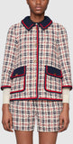 Tweed Check Jacket and Short Set