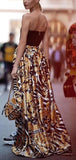 Savage Barocco Print High-Low Skirt