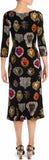 'Sacred' Heart Print Sheath Dress | DESIGNER INSPIRED FASHIONS