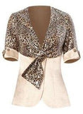 Leopard Embellished Top and Pant Set