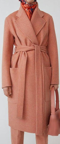 Peach Wrap Coat