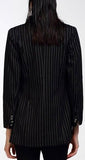 Double-Breasted Pinstripe Blazer - DESIGNER INSPIRED FASHIONS