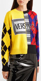 Logo Argyle Print Sweater