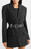 Belted Studded Blazer