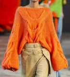 Oversized Cable and Open-Knit Mohair-Blend Sweater | DESIGNER INSPIRED FASHIONS