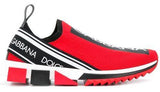 Slip-on Logo Sneakers, Red