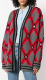 Crystal Embellished V-neck Cardigan