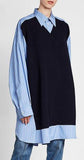 Oversized Striped Cotton Shirt