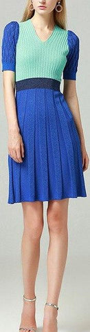 Knit Color-Block Dress