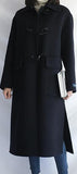 Toggle-Button Wool Cashmere Coat - Camel or Black