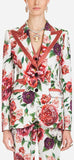 Floral Peony Print Blazer Cady Jacket