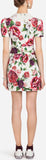 Peony Print Brocade Dress