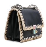 Whipstitch Small Kan l Shoulder Bag