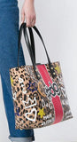 Beatrice Graffiti Print Shopper Tote Bag