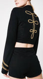 Embroidered Military Jacket ad Short Set