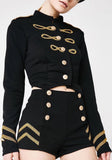 Embroidered Military Jacket ad Short Set