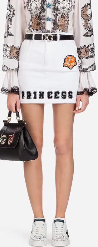Princess Patch Letterman Skirt