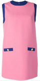 Color-Contrast Shift Dress