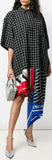 Foulard Print Shirt-Dress