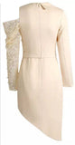 Asymmetrical Sequined Half-Blazer Dress | DESIGNER INSPIRED FASHIONS