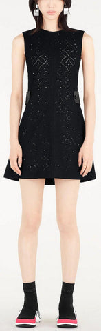 Sleeveless Dress with Waist Detail