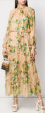 Neck-Tie Ruffle Silk Dress | DESIGNER INSPIRED FASHIONS