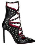 Star Strappy Studded Pumps in Black - DESIGNER INSPIRED FASHIONS