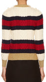 Striped Wool Knit Sweater - DESIGNER INSPIRED FASHIONS