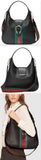 Dionysus Medium Web-Stripe Hobo Bag, Black