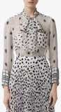 Dalmatian Print Silk Blouse | DESIGNER INSPIRED FASHIONS