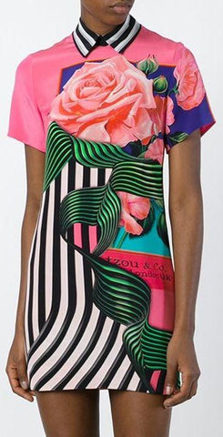 'Molli' 3-D Printed Mini Dress - DESIGNER INSPIRED FASHIONS