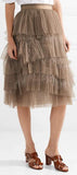 Tiered Tulle and Feather Skirt