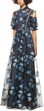 Floral Fil Coupe Maxi Dress