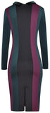 Striped Polo Midi Dress