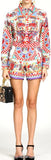 Carretto Print Blouse and Short Set