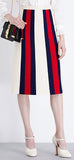 Web Stripe Midi Skirt | DESIGNER INSPIRED FASHIONS