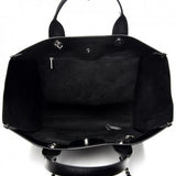 Caviar Medium Studded Deauville Tote Black