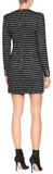Striped Tweed Mini Dress