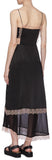 Lace Trim Chiffon Slit Hem Satin Camisole Dress | DESIGNER INSPIRED FASHIONS