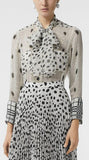 Dalmatian Print Silk Blouse | DESIGNER INSPIRED FASHIONS